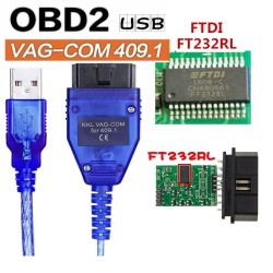 VAG COM VAG409.1 KKL - USB diagnosekabel - OBD2 OBDII