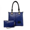 Luxuosa bolsa de ombro - grande capacidade - conjunto com uma carteira