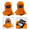 CascosCapucha de soldadura de cuero - casco - con cortina para cuello/hombros