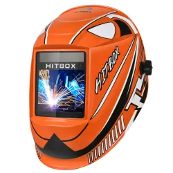 HITBOX - hitsauskypärä - automaattinen tummuminen - todellinen väri - Aurinkolitium - DIN4/5-9/9-13 1/1/1/2