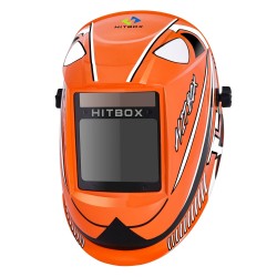 HITBOX - kask spawalniczy - samościemniający - true color - solarny lit - DIN4/5-9/9-13 1/1/1/2Kask Spawalniczy