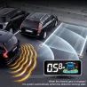 Bilparkeringssensor - radar - omvänd autoparkering - LCD-skärm - LED
