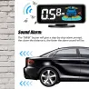Parkeringssensor - radar - omvendt autoparkering - LCD-skærmdisplay - LED