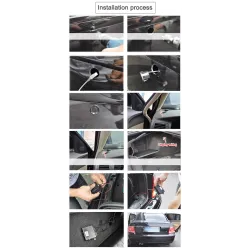 Parkeringssensor - radar - omvendt autoparkering - LCD-skærmdisplay - LED
