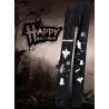 Calças de Halloween - diabinhos/fantasmas estampados