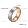 Wolframkarbidring - rosa gull