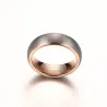 Anello in carburo di tungsteno - oro rosa