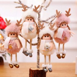 Silke plysj juleengler - dukker - hengende dekorasjoner
