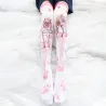 Chaussettes hautes Halloween - fille - pattes de chat
