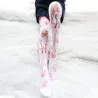 Chaussettes hautes Halloween - fille - pattes de chat