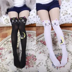 Nylon polvisukat - kissan design