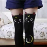 Meias de nylon até o joelho - design de gato