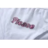 Sexy undertøyssett - kort topp - truser - COME HERE DADDY PLEASE bokstaver