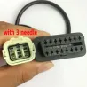 OBD2 16 ben til 3 ben / 6 ben - kabel til KTM - adapter til motorcykel - ECU software tuning