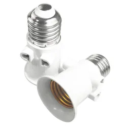 E27 sokkel - med EU fatning - pæreholder - adapter