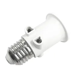 E27 sokkel - med EU fatning - pæreholder - adapter