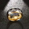 Tungsten carbid herrering - guld-sort