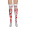 Calze al ginocchio di Halloween - sopra il ginocchio - sangue - ragnatela - croce - ossa