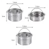 Crépine de vidange d'évier de cuisine - filtre anti-colmatage - avec poignée - acier inoxydable