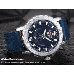 Naviforce - leather Quartz watch - luminousWatches