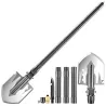 Multifunksjon sammenleggbar spade - aluminium - militær - overlevelse