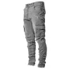 PantalonesJeans elásticos - estilo motero - bolsillos laterales - Slim Fit