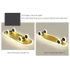 Moderne LED-Deckenleuchte - Skateboard
