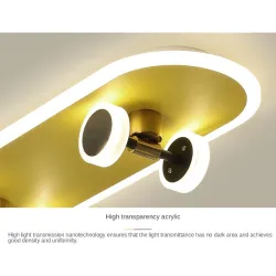 Luz de teto LED moderna - skate
