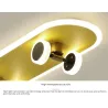 Nowoczesna lampa sufitowa LED - deskorolkaŚwiatła sufitowe