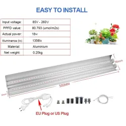 Luces de cultivoTiras de luz LED de 100W para el cultivo de plantas de interior - grow lighting