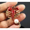 BrochesBroche de esmalte - escorpión con perla
