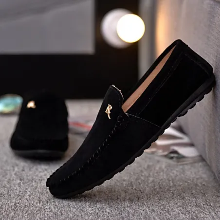 Elegante slip on loafers - sort