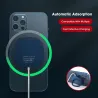Chargeur magnétique sans fil - charge rapide - avec support - USB C - pour IPhone 12 Pro / Samsung
