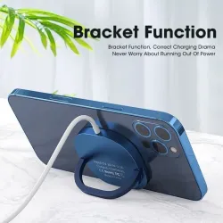 Carregador sem fio magnético - carregamento rápido - com suporte - USB C - para IPhone 12 Pro / Samsung