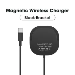 Magnetisk trådløs oplader - hurtig opladning - med beslag - USB C - til IPhone 12 Pro / Samsung