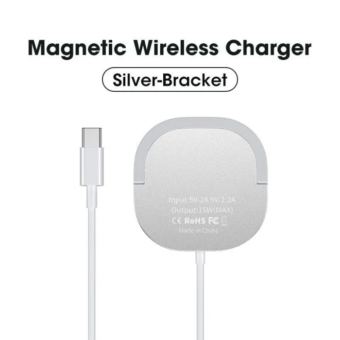 Chargeur magnétique sans fil - charge rapide - avec support - USB C - pour IPhone 12 Pro / Samsung