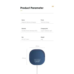 Magnetic wireless charger - fast charging - with bracket - USB C - for IPhone 12 Pro / SamsungChargers