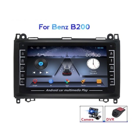 Rádio de carro DIN2 de 8 polegadas - Bluetooth - Android - Mirror Link - 1 GB RAM / 16 GB ROM - câmera - DVR - para Mercedes Ben