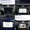Rádio de carro DIN2 de 8 polegadas - Bluetooth - Android - Mirror Link - 1 GB RAM / 16 GB ROM - câmera - DVR - para Mercedes Ben