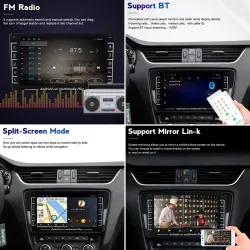 8 tommer DIN2 bilradio - Bluetooth - Android - Mirror Link - 1GB RAM / 16 GB ROM - kamera - DVR - til Mercedes Benz B200