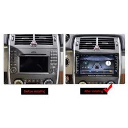8 tommer DIN2 bilradio - Bluetooth - Android - Mirror Link - 1GB RAM / 16 GB ROM - kamera - DVR - til Mercedes Benz B200