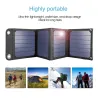 14W solpanel - foldeoplader - USB - vandtæt - til smartphones