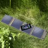 14W solcellepanel - sammenleggbar lader - USB - vanntett - for smarttelefoner