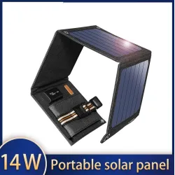 Panel słoneczny 14W - składana ładowarka - USB - wodoodporna - do SmartfonówŁadowarki