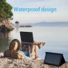 25W solpanel - foldeoplader - USB - vandtæt - til smartphones