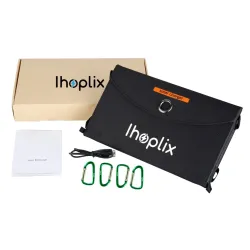 25W solpanel - hopfällbar laddare - USB - vattentät - för smartphones