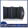 25W solpanel - hopfällbar laddare - USB - vattentät - för smartphones