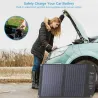 Solcellepanel - solcellelader - dobbel utgang - sammenleggbar - 60W - sett