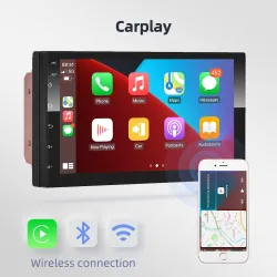 Din 2Autorradio Android 10 QLED - 8GB-128GB - Bluetooth - AI - 8-core - CarPlay - 4G
