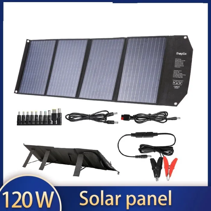 120W Solar panel - foldable fast charger - for phone / camera / laptopChargers